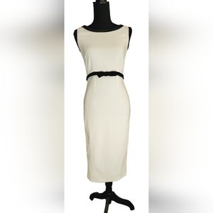 Pinup Couture NWT Vintage Retro Size Small White Wiggle Women's Dress